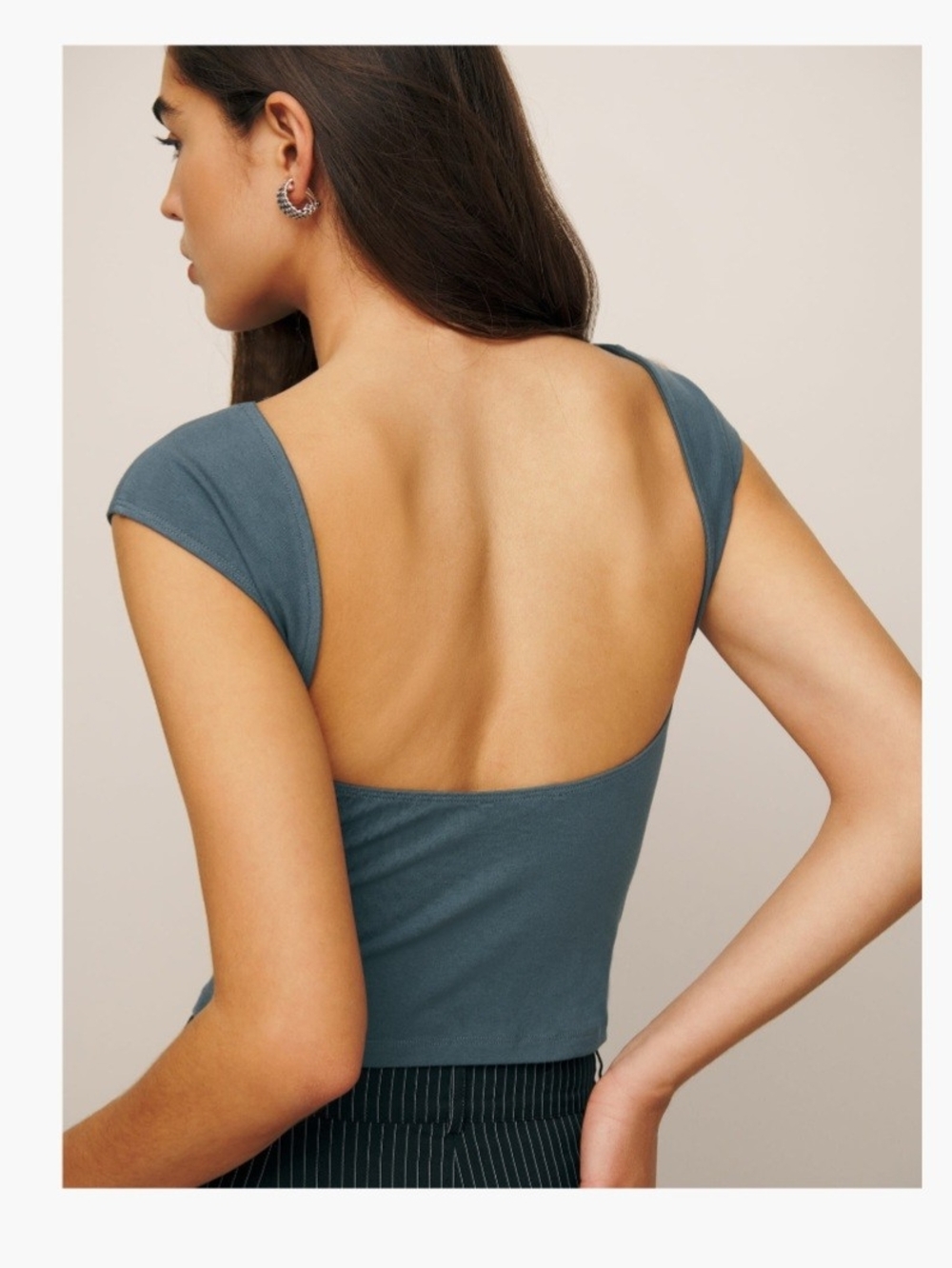 Reformation Darra Knit Top